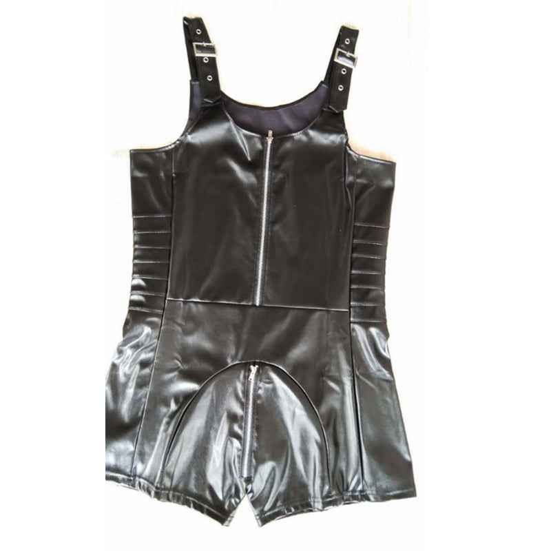 Faux Leather Bodysuit