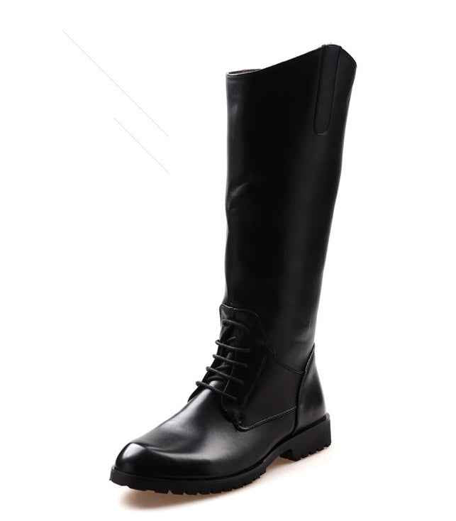 Knee-High Leather Riding Boots