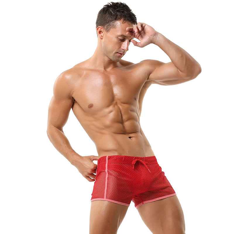 Sheer Mesh Gym Shorts
