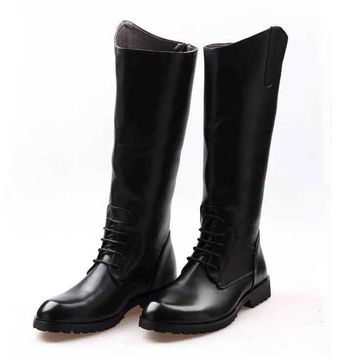 Knee-High Leather Riding Boots