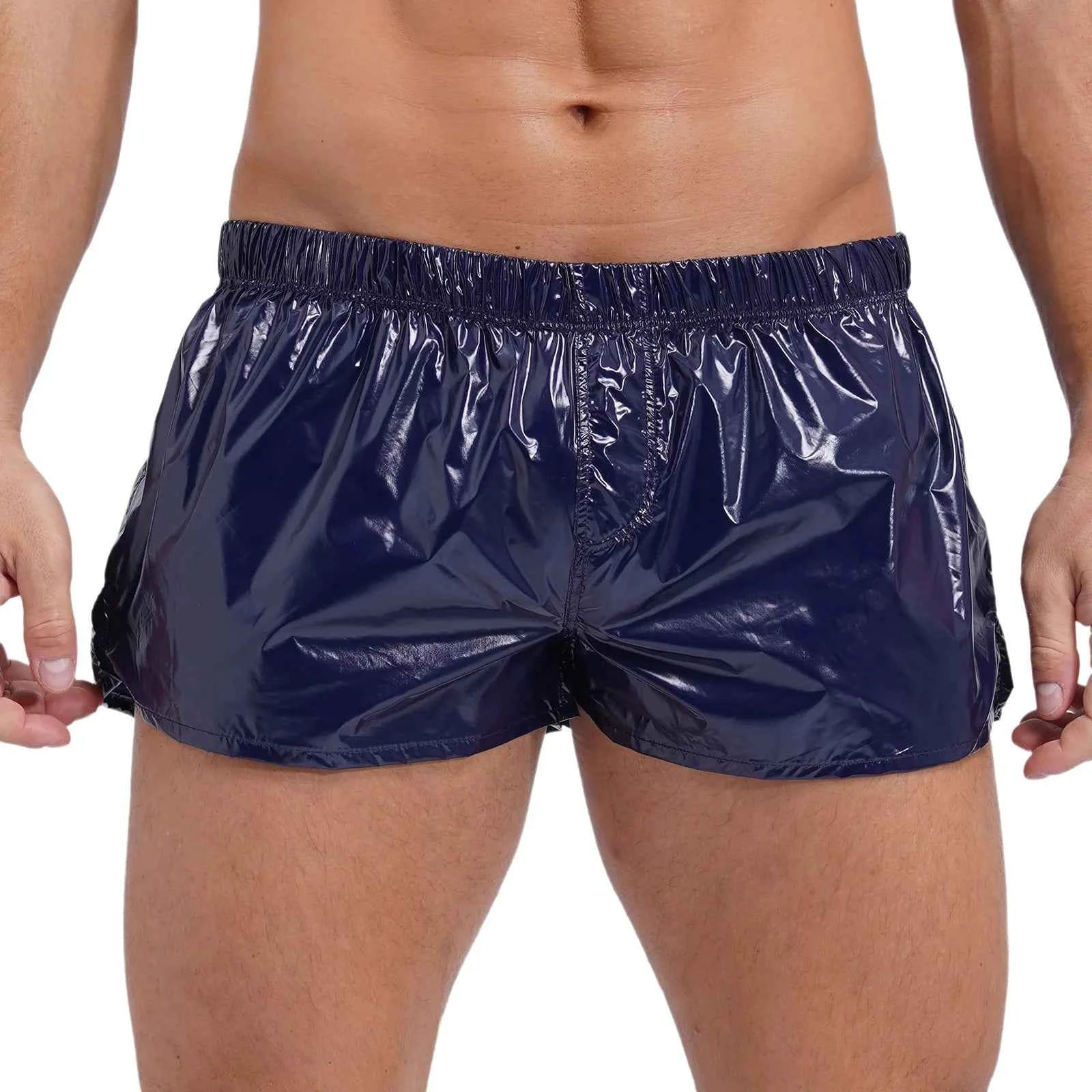 Mens Glossy Shorts