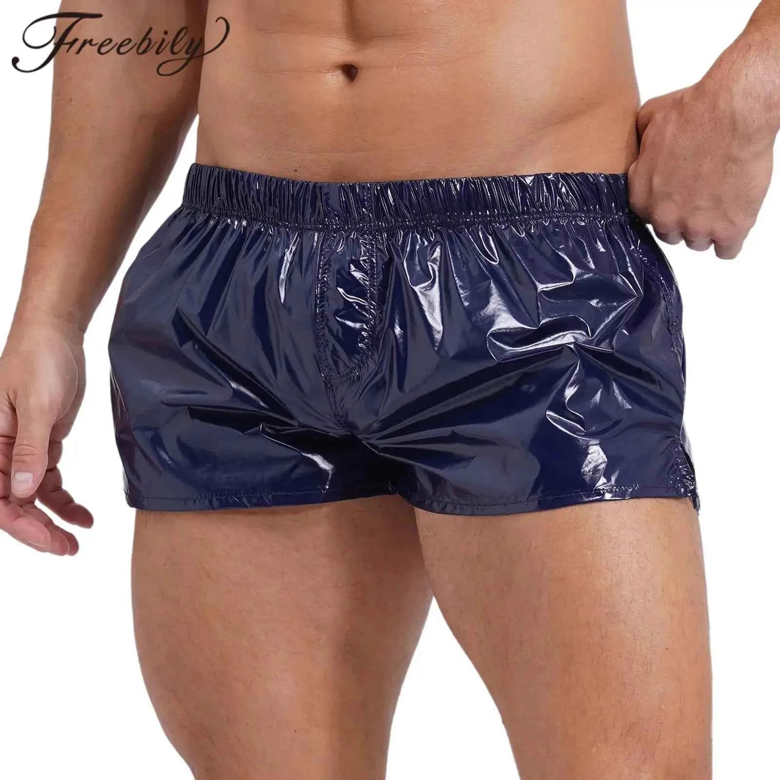 Mens Glossy Shorts