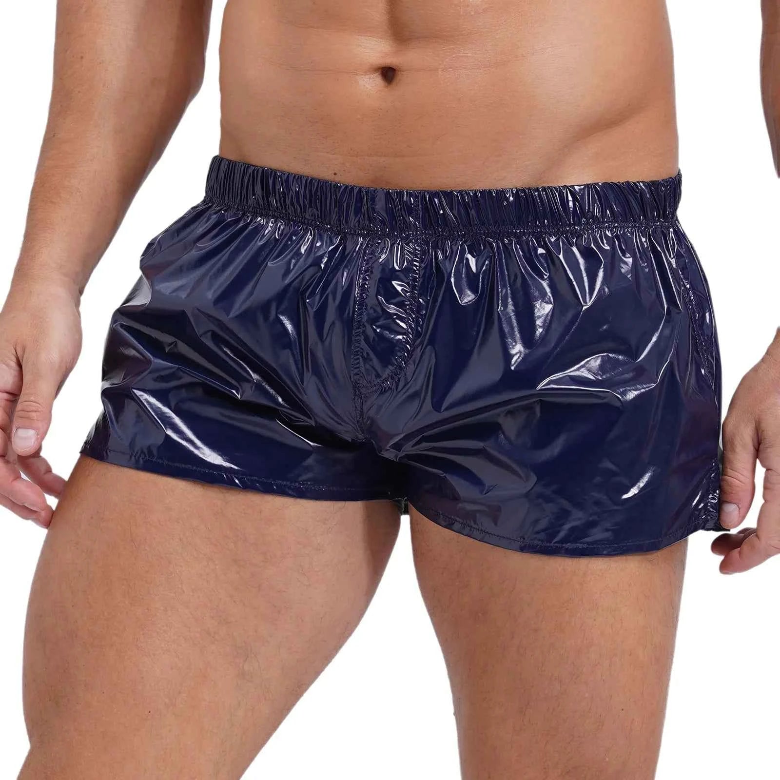 Mens Glossy Shorts