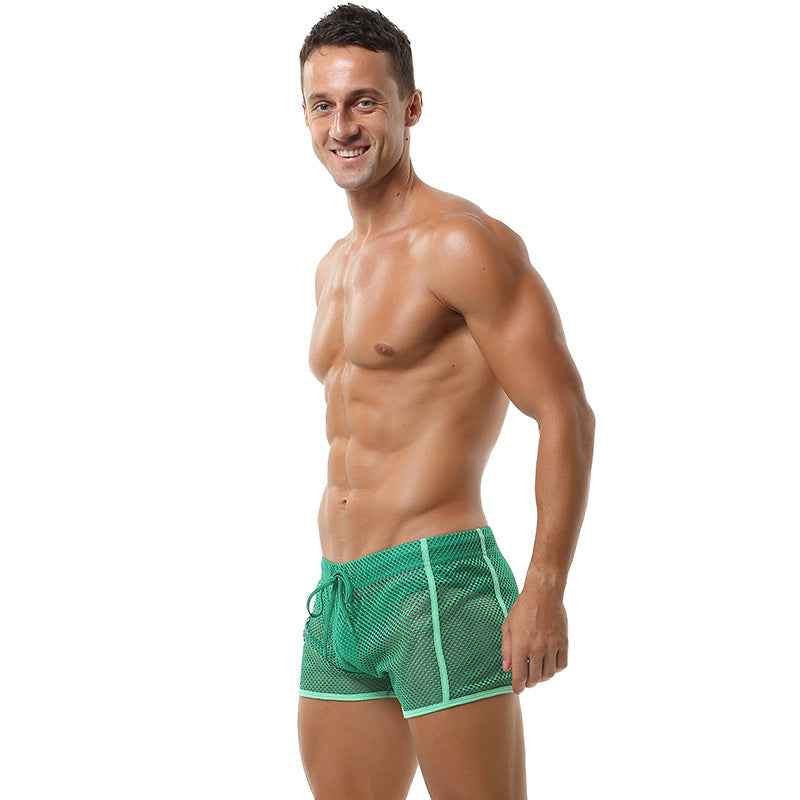 Sheer Mesh Gym Shorts