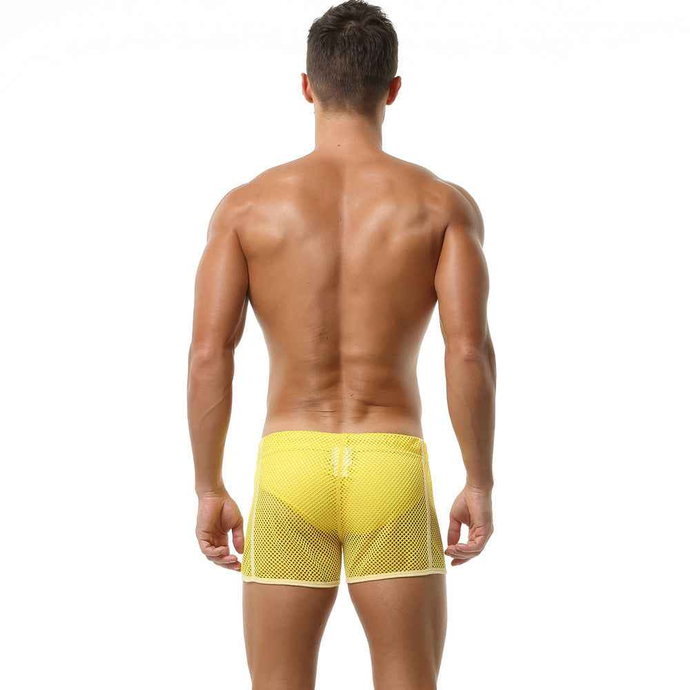 Sheer Mesh Gym Shorts